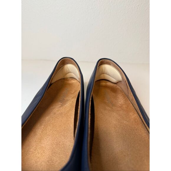 Vionic Klara Navy Square Toe Flats Soze 9 - Picture 7 of 10